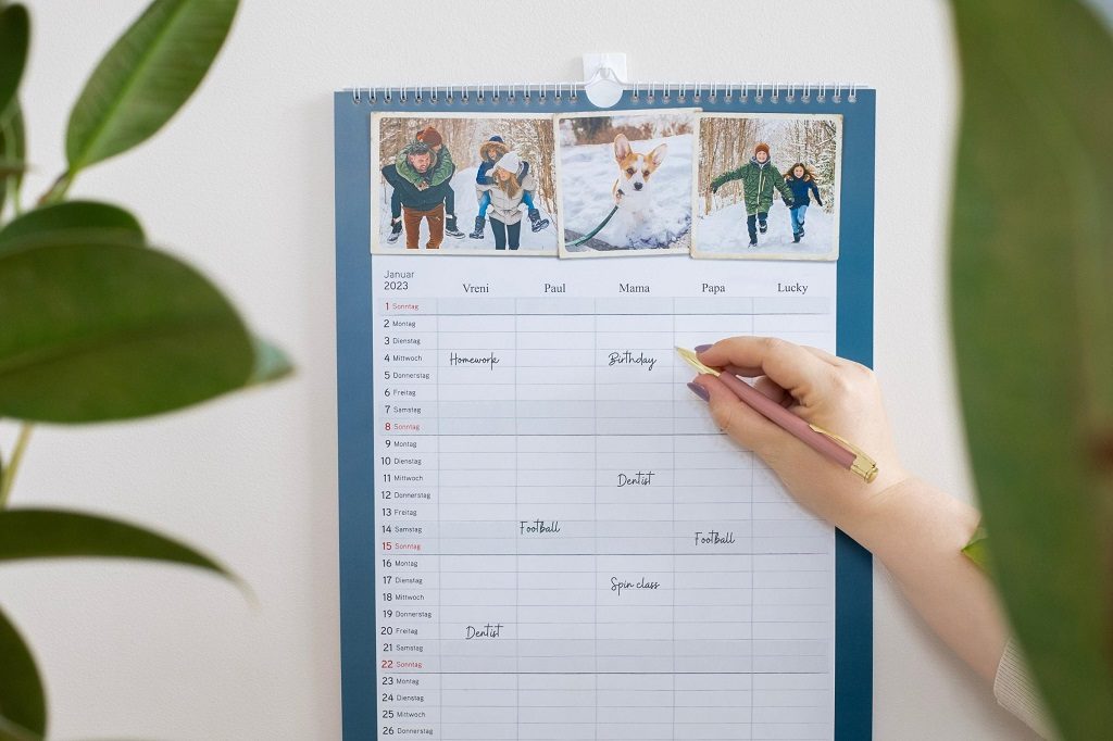 Calendario famiglia - il calendario personalizzato per l'intera famiglia