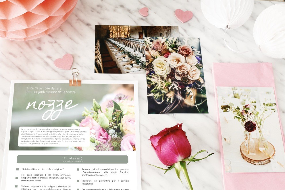 Checklist per organizzare un matrimonio perfetto Checklist per organizzare un matrimonio perfetto