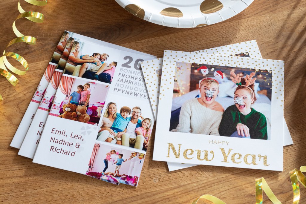 Créer des Cartes de vœux photo pour le Nouvel An