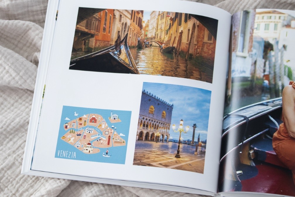 Plan and map out your itinerary or places you would like to visit on a map inside your photo book. Plan and map out your itinerary or places you would like to visit on a map inside your photo book.