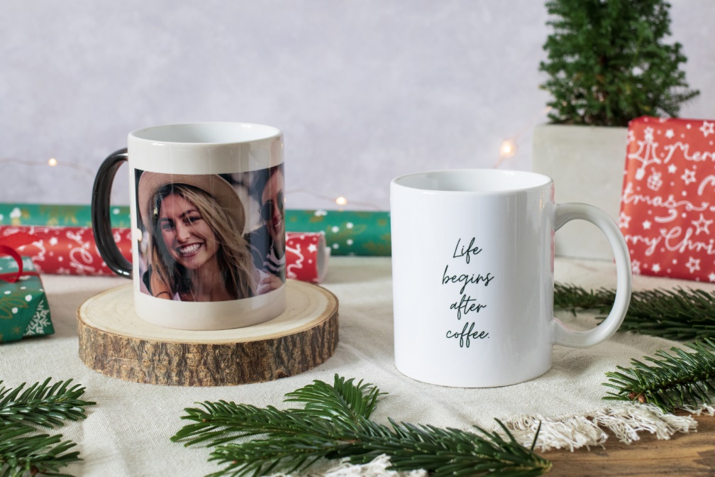 Tazza personalizzata con foto per Natale