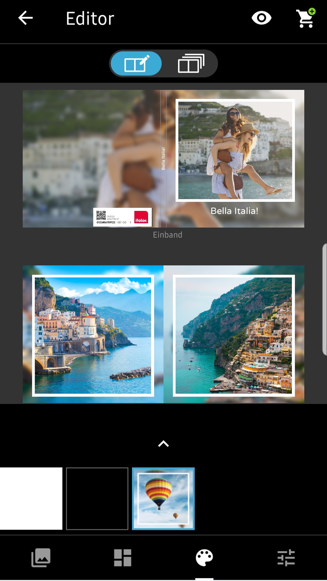 Es stehen dir verschiedene Layouts mit und ohne Rahmen zur Verfügung. Es stehen dir verschiedene Layouts mit und ohne Rahmen zur Verfügung.