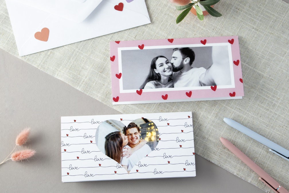 Carte Cadeau Avec Amour + Enveloppe - Jour de Fête - Décoration de  Saint-Valentin - Saint-Valentin