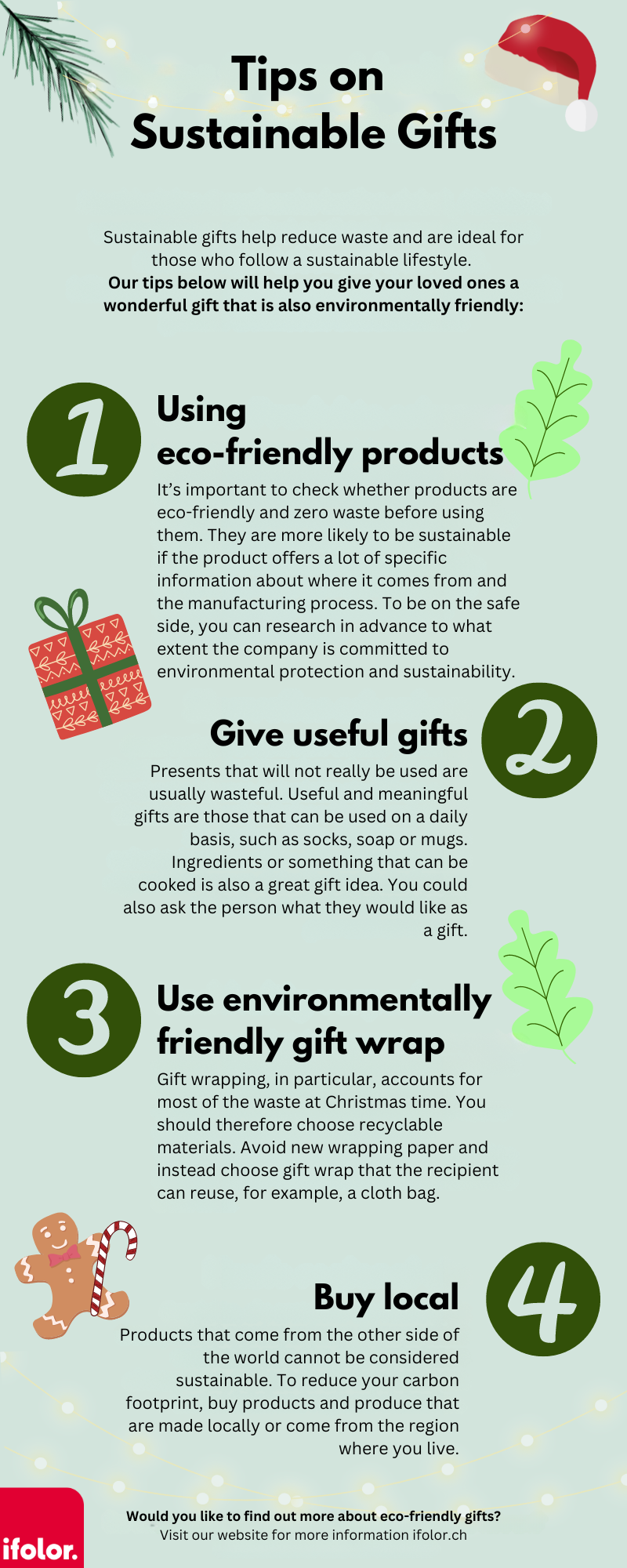 Tips on how to choose sustainable gifts. Tips on how to choose sustainable gifts.