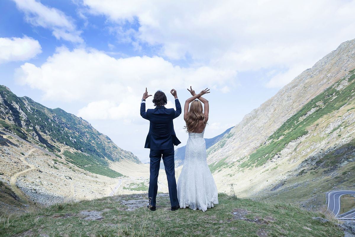 Hochzeitsfoto-Idee 4 - Zeichen setzen Hochzeitsfoto-Idee 4 - Zeichen setzen