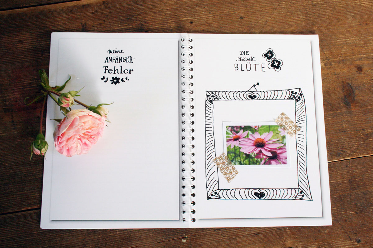 So gestaltest du ein Gartentagebuch aus einem Fotobuch Spiral ifolor ifolor