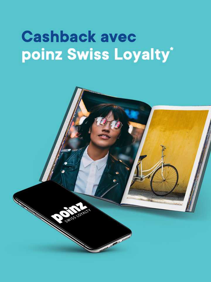 Cashback avec «poinz Swiss Loyalty»